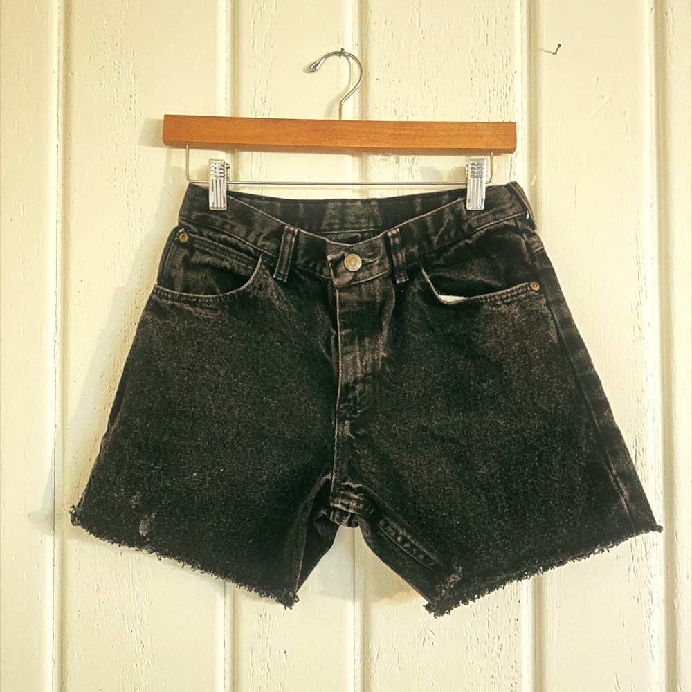 Vintage Black Wrangler Jean Shorts